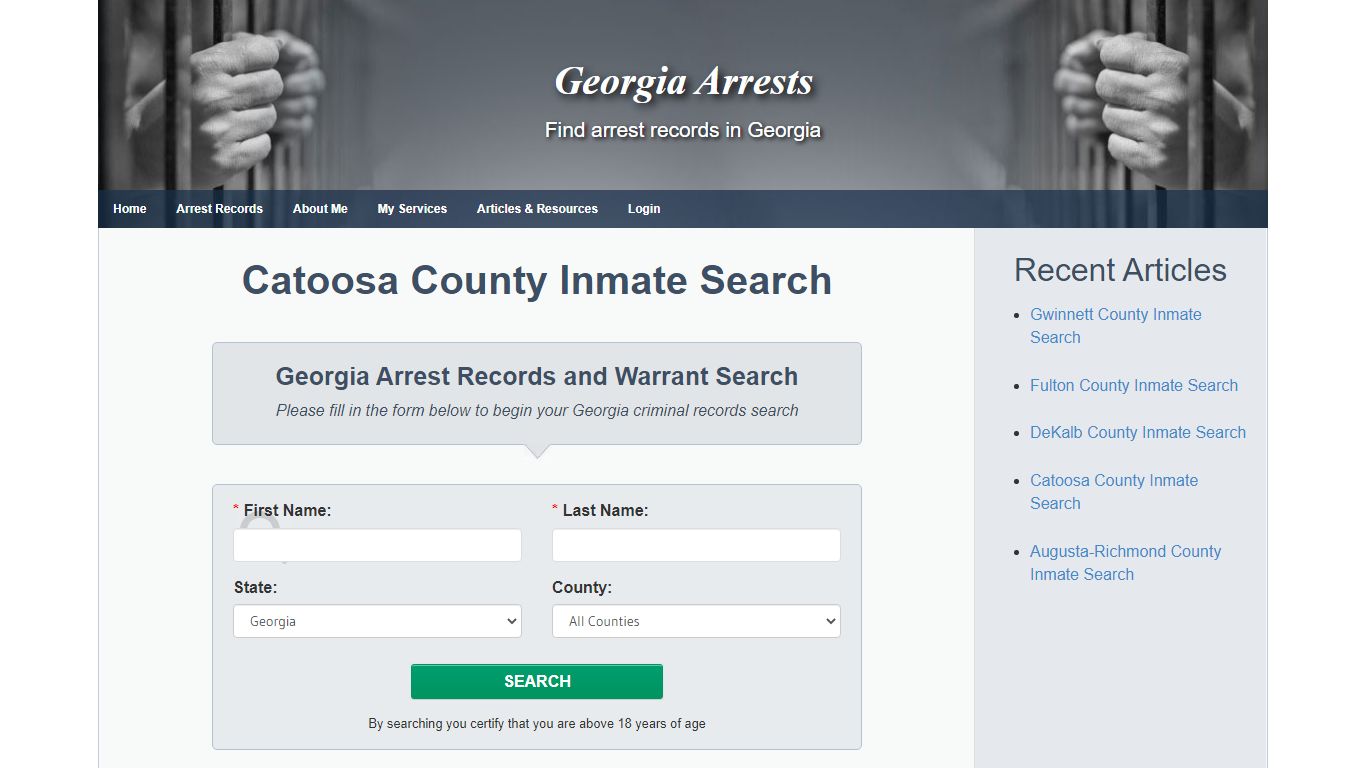 Catoosa County Inmate Search - Georgia Arrests