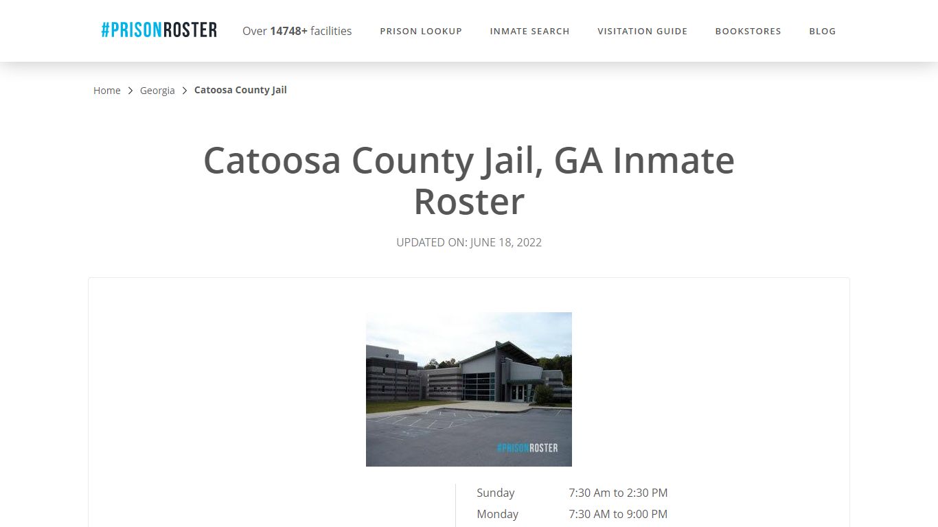 Catoosa County Jail, GA Inmate Roster - Inmate Locator